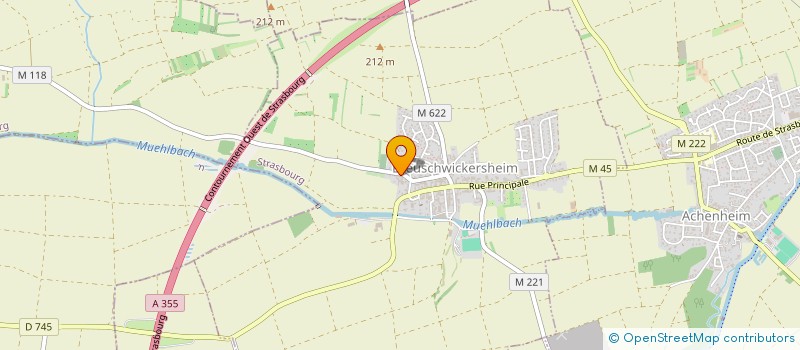 localisation de l'entreprise BERNHARDT  BREUSCHWICKERSHEIM