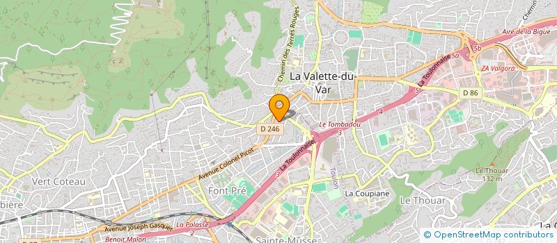 localisation de l'entreprise BERNICHOUS  TOULON