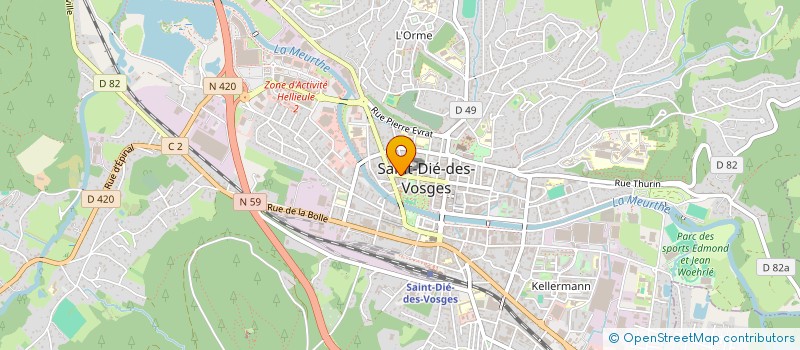 localisation de l'entreprise BERNIE à SAINT-DIE-DES-VOSGES