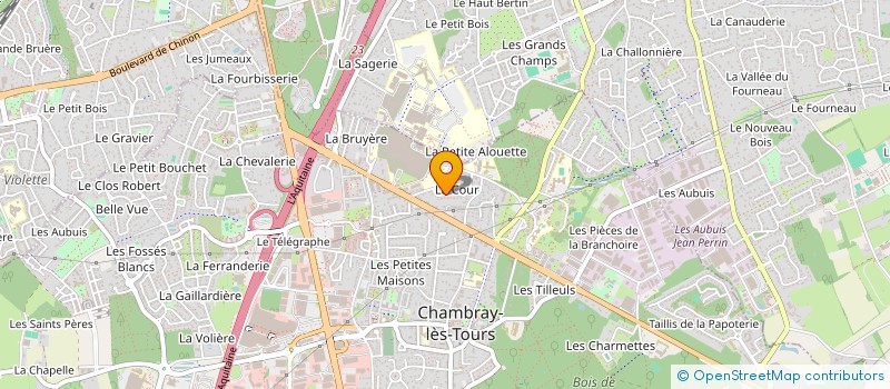 localisation de l'entreprise BERNIER  CHAMBRAY-LES-TOURS