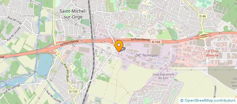 localisation de l'entreprise BERNIER CONNECT à SAINT-MICHEL-SUR-ORGE