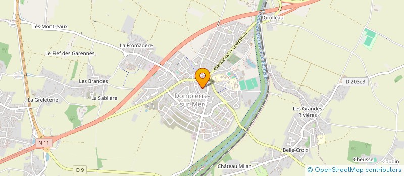 localisation de l'entreprise BERNIER EXPRESS SERVICES à DOMPIERRE-SUR-MER