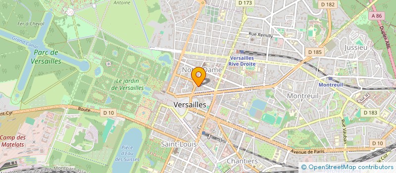 localisation de l'entreprise BERNIERE à VERSAILLES