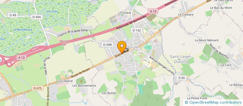 localisation de l'entreprise BERNIERES  CRESSEVEUILLE