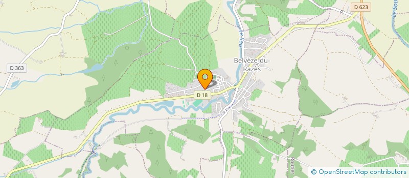 localisation de l'entreprise BERNIES SOLAIRE  BELVEZE-DU-RAZES