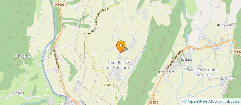 localisation de l'entreprise BERNIFRANCE  SAINT-PIERRE-DE-GENEBROZ