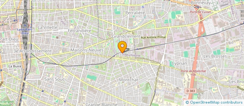 localisation de l'entreprise BERNILLON JEAN-MARIE  VILLEURBANNE