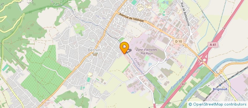 localisation de l'entreprise BERNIN WEST  BERNIN