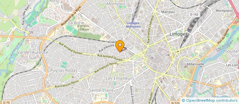 localisation de l'entreprise BERNINI INDIVISION à LIMOGES