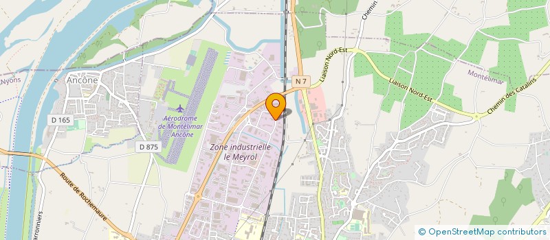 localisation de l'entreprise BERNINI PERE ET FILS à MONTELIMAR