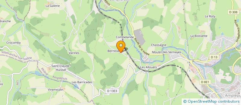 localisation de l'entreprise BERNISSIMO  AMPLEPUIS