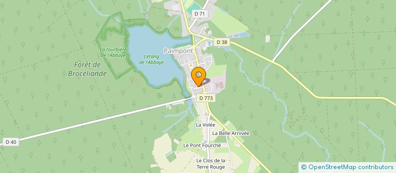 localisation de l'entreprise BERNIT FAMILY  PAIMPONT