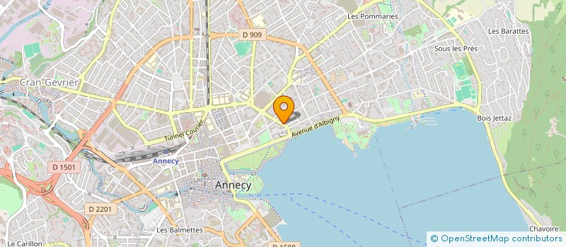 localisation de l'entreprise BERNOIS IMMOBILIER à ANNECY