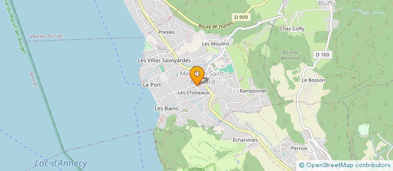 localisation de l'entreprise BERNOLINE  MENTHON-SAINT-BERNARD