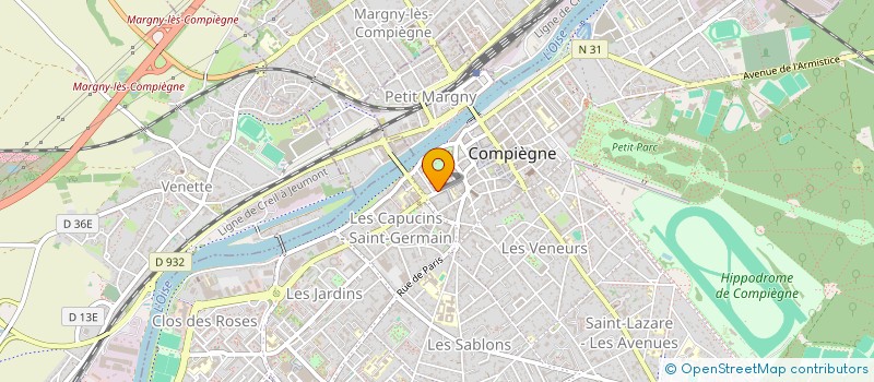 localisation de l'entreprise BERNOMEO  COMPIEGNE
