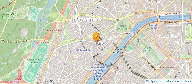 localisation de l'entreprise BERNON ET ASSOCIES à PARIS