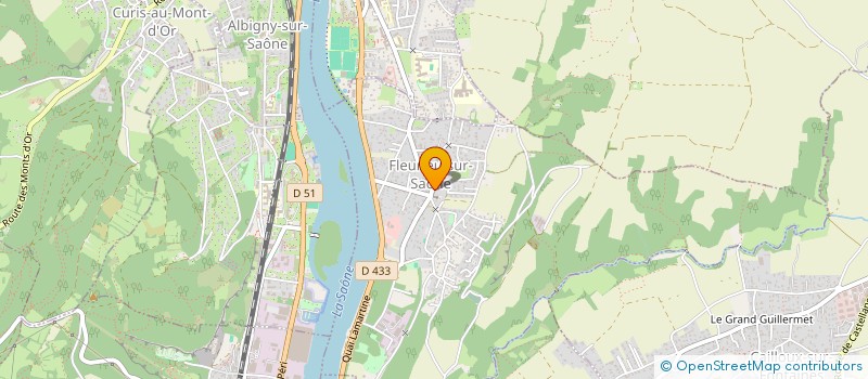 localisation de l'entreprise BERNOUD GUINET  FLEURIEU-SUR-SAONE