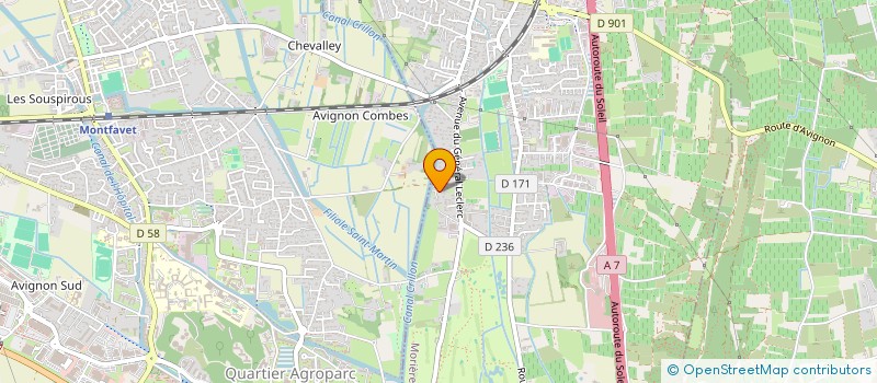 localisation de l'entreprise BERNUSSET-FABRE  MORIERES-LES-AVIGNON