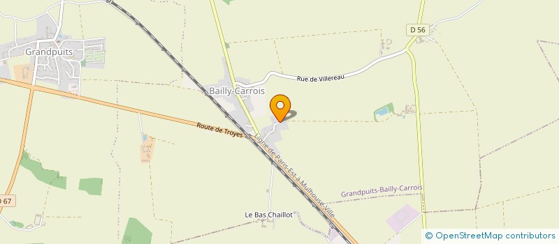 localisation de l'entreprise BERNYDAN à GRANDPUITS-BAILLY-CARROIS