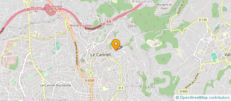 localisation de l'entreprise BERODOM à LE CANNET