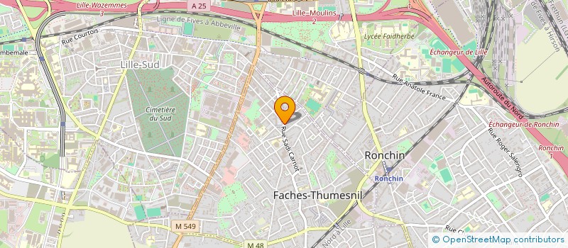localisation de l'entreprise BEROL CONCEPT à FACHES-THUMESNIL