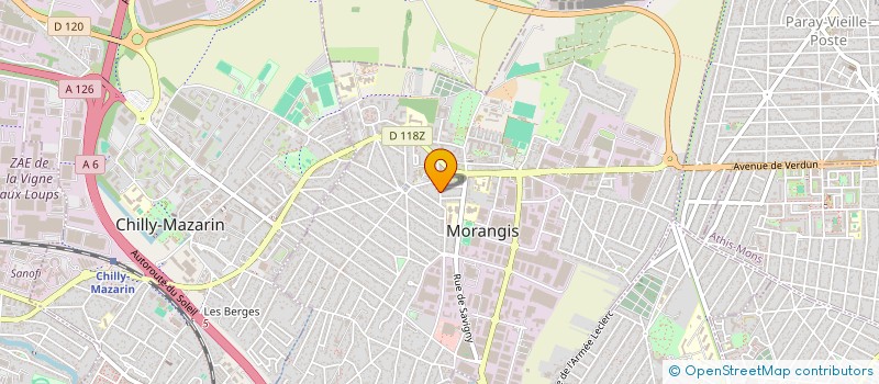 localisation de l'entreprise BEROLI  MORANGIS