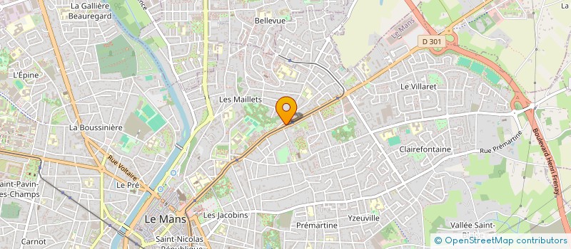 localisation de l'entreprise BEROMA COIFF  LE MANS