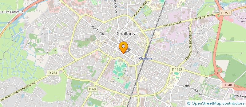 localisation de l'entreprise BEROTTE  CHALLANS