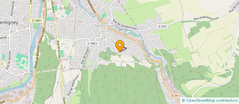 localisation de l'entreprise BEROUD IMMOBILIER  SELONCOURT