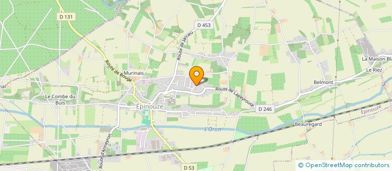 localisation de l'entreprise BERPAD à EPINOUZE
