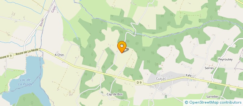 localisation de l'entreprise BERRA  GAJAC