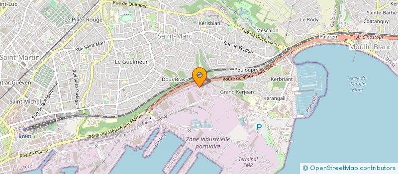localisation de l'entreprise BERRA MARINE SERVICE à BREST