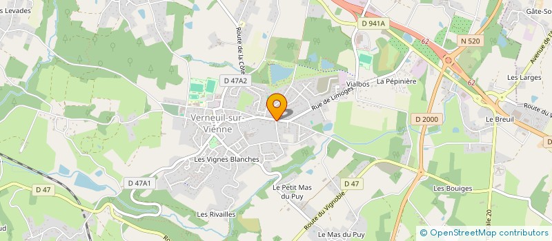 localisation de l'entreprise BERRAND SARL à VERNEUIL-SUR-VIENNE