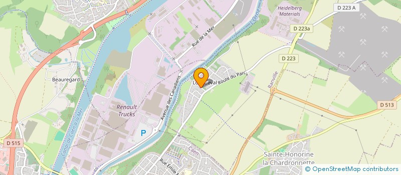localisation de l'entreprise BERRANGER BURBAN à RANVILLE