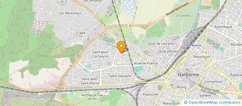 localisation de l'entreprise BERRE-CESSE 2000  NARBONNE