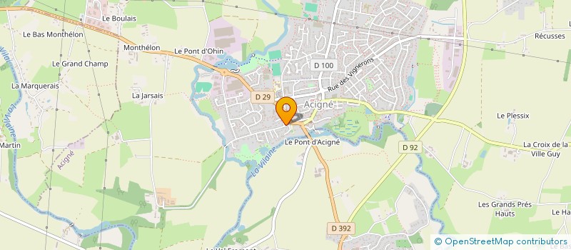 localisation de l'entreprise BERRE CHARPENTES à ACIGNE
