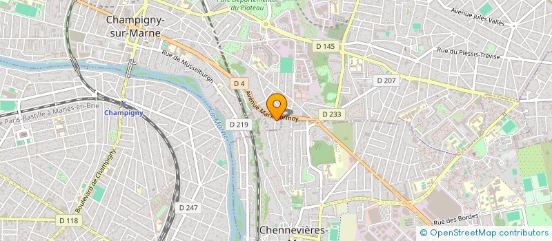localisation de l'entreprise BERREBY'S à CHAMPIGNY-SUR-MARNE