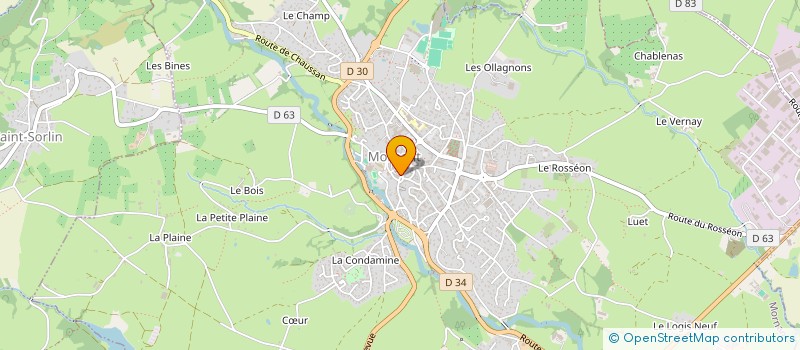 localisation de l'entreprise BERRET INVESTISSEMENTS  MORNANT