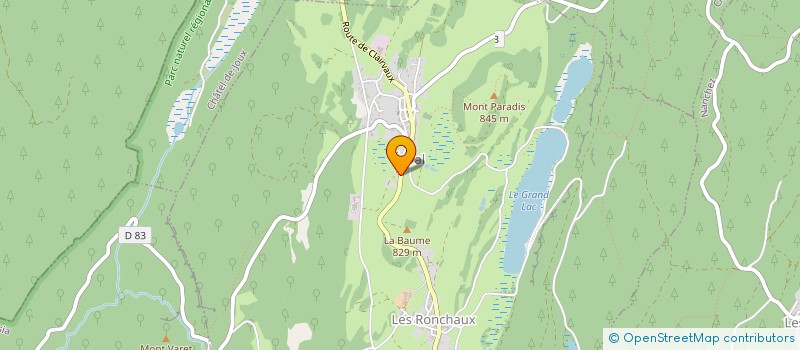 localisation de l'entreprise BERREZ TP  ETIVAL