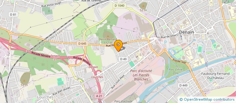 localisation de l'entreprise BERRIAL à DENAIN