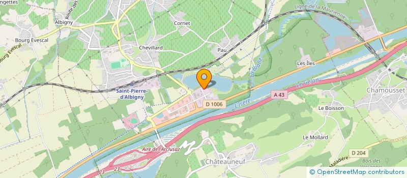 localisation de l'entreprise BERRIAT IMMO  SAINT-PIERRE-D'ALBIGNY