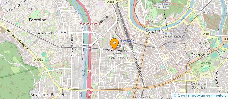 localisation de l'entreprise BERRIAT INVEST à GRENOBLE
