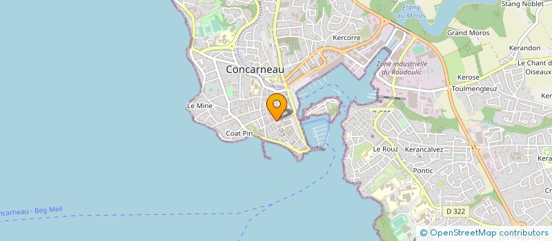 localisation de l'entreprise BERRIGAUD à CONCARNEAU