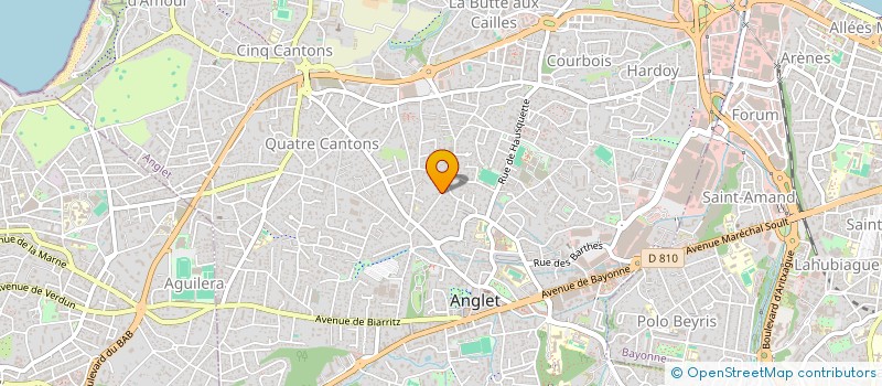 localisation de l'entreprise BERRITZEA à ANGLET