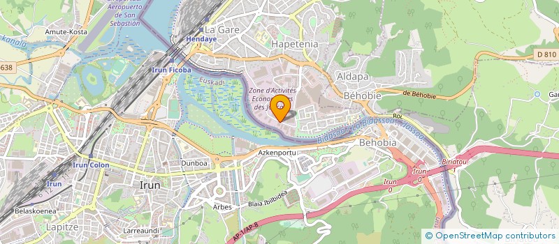 localisation de l'entreprise BERRITZEKO à HENDAYE