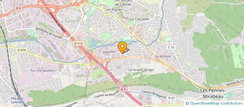 localisation de l'entreprise BERROISE DE BATIMENT à LES PENNES-MIRABEAU