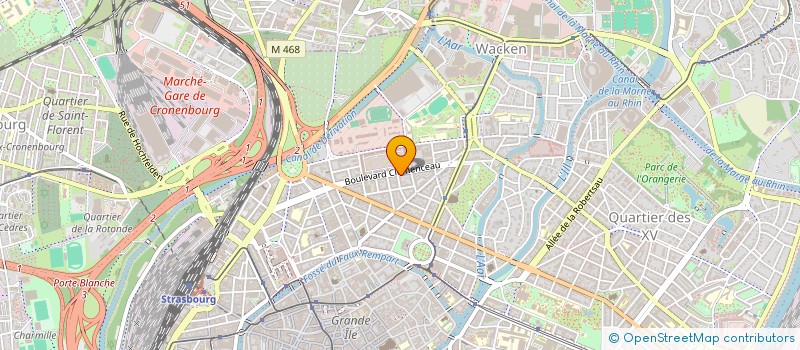 localisation de l'entreprise BERROS CLEMENCEAU  STRASBOURG