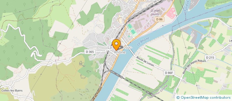 localisation de l'entreprise BERROU MASSARD SDF  LA VOULTE-SUR-RHONE