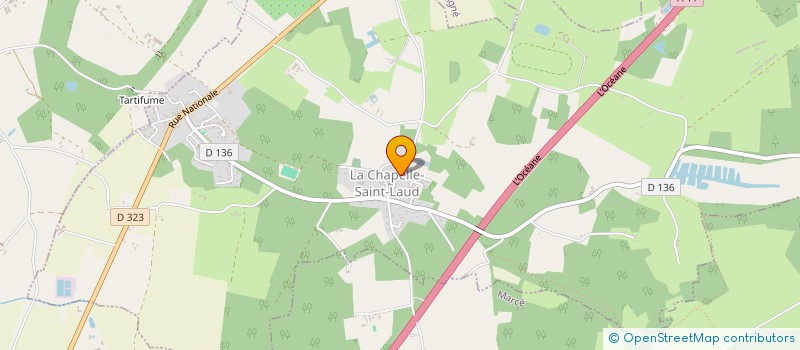 localisation de l'entreprise BERRUE  LA CHAPELLE-SAINT-LAUD