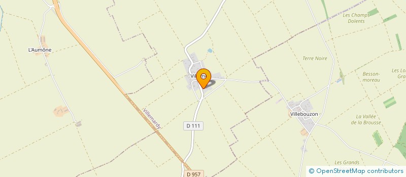 localisation de l'entreprise BERRUE ET ASSOCIES  VILLEMARDY